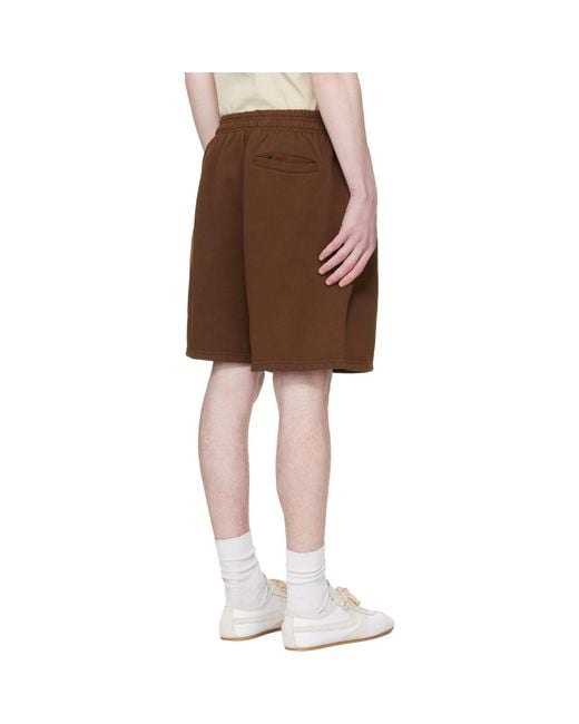 Entire studios Brown Standard Sweat Shorts for men