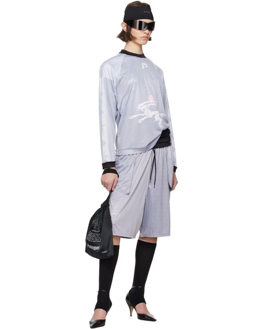 Short De Soccer Gris À Coutures Visibles PROTOTYPES en coloris Black
