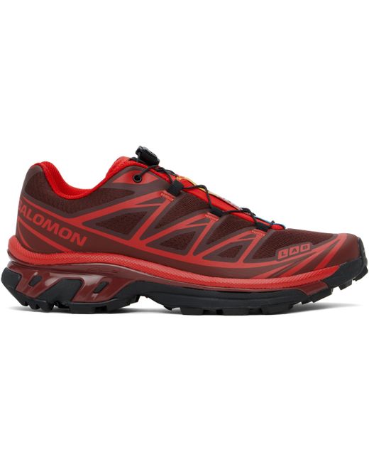 Salomon レッド Xt-6 スニーカー Red