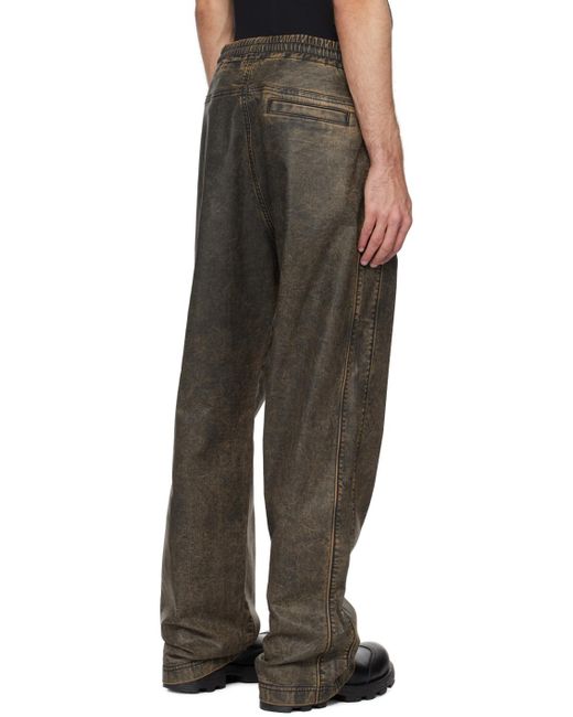 Pantalon de survêtement D-Martians noir en denim DIESEL pour homme en coloris Black