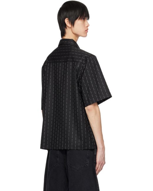 1017 ALYX 9SM Black Pinstripe Shirt for men