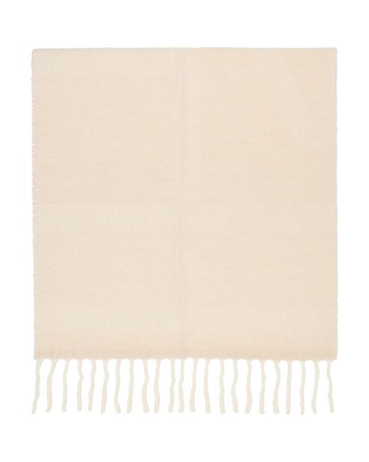 Totême Natural Off- Monogram Jacquard Scarf