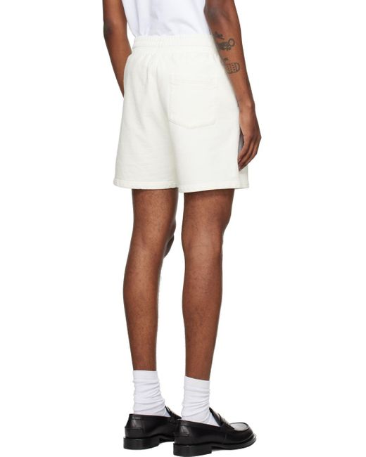 Casablancabrand White Off- 'casa Way' Shorts for men