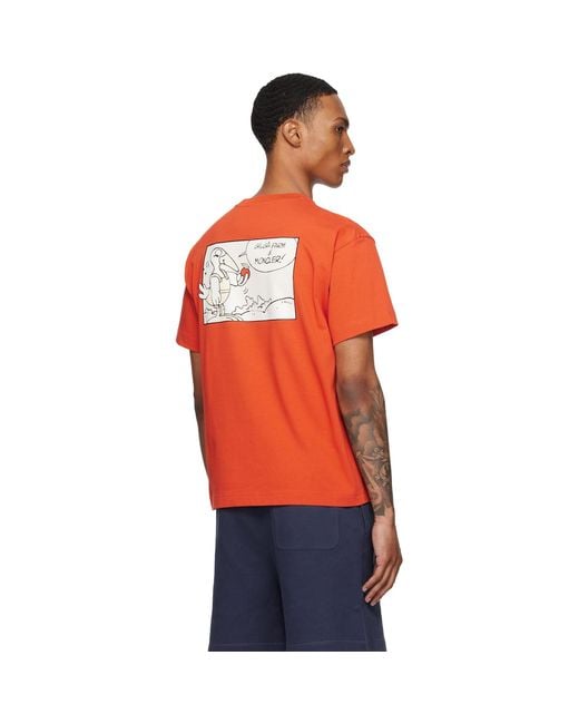 Moncler Genius Orange Moncler X Gilga Farm Short Sleeve T-Shirt for men