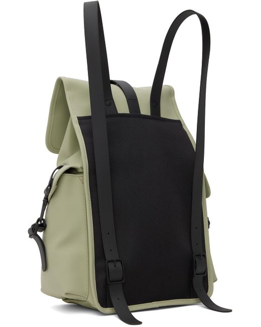 Rains Green Rucksack Cargo Backpack for men