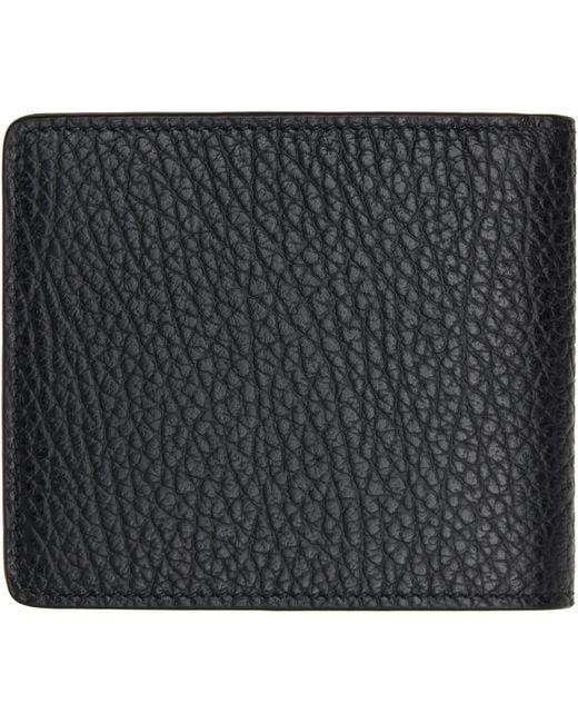 Maison Margiela Black Four Stitches Wallet for men