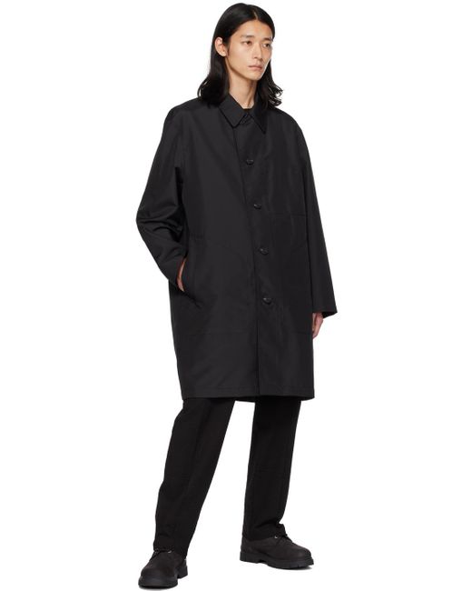 HUGO Black Relaxed-fit Rain Coat for men