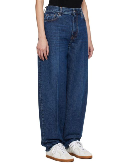 Totême Toteme Indigo Wide-leg Jeans in Blue | Lyst