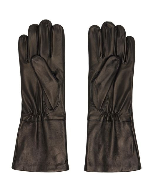 Our Legacy Black Zipped Gloves for men