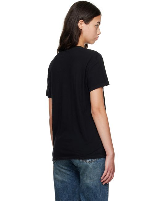 R13 ブラック 'Good Times Only' Boy Tシャツ Black
