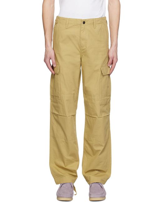Carhartt Yellow Regular Cargo Pants for men
