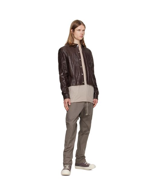 Rick Owens Gray Tower Low Sneaks Sneakers for men