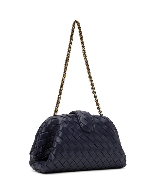 Bottega Veneta Blue Teen Lauren 1980 Chain Clutch