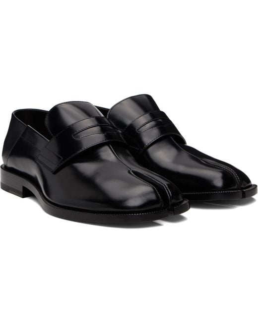 Maison Margiela Black Tabi Babouche Loafers for men