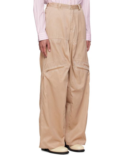Y. Project Natural Gathered Trousers for men