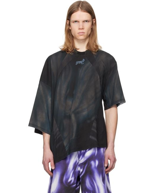 Gerrit Jacob Black Printed T-Shirt for men