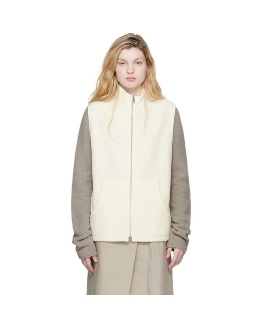 Rier Natural Off- Full Zip Vest
