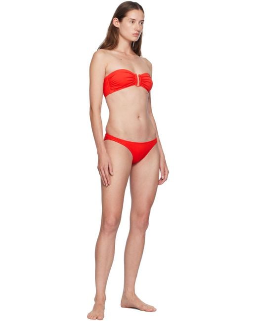 Eres Red Show Bikini Top