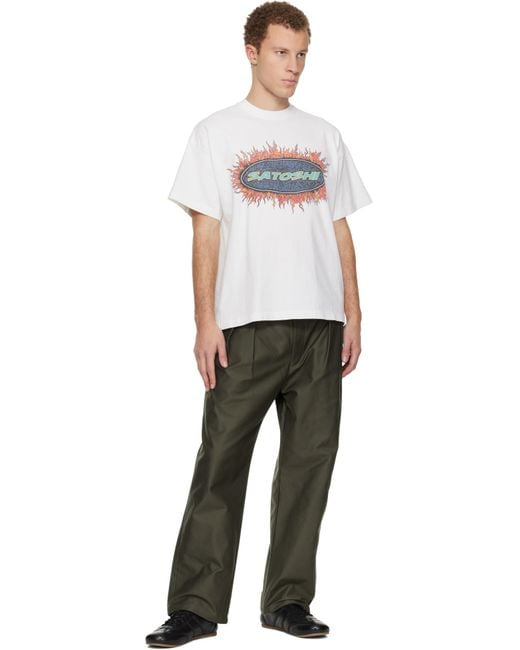 Satoshi Nakamoto White Blender T-Shirt for men