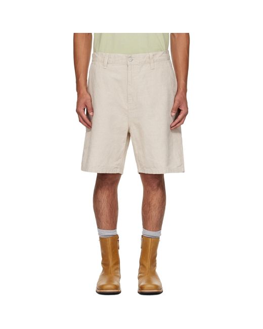 Carhartt Natural Off- Walter Single Knee Shorts for men