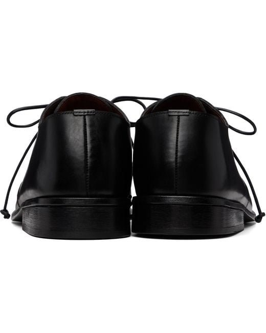 Marsèll Black Muso Leather Oxfords for men
