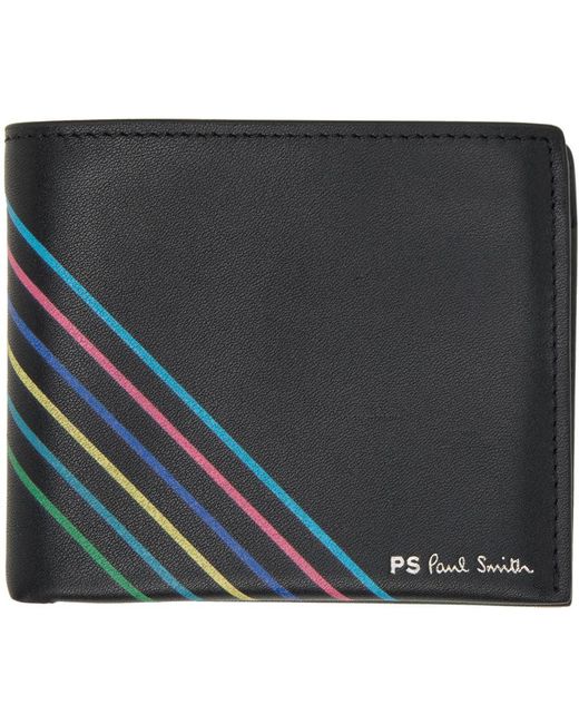 PS by Paul Smith Multicolor Black Sports Stripe Wallet for men