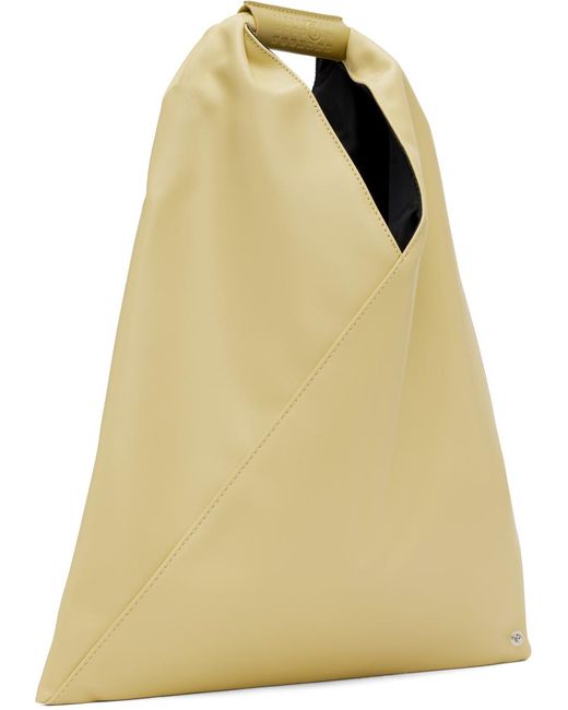 MM6 by Maison Martin Margiela Yellow Green Triangle Classic Small Tote