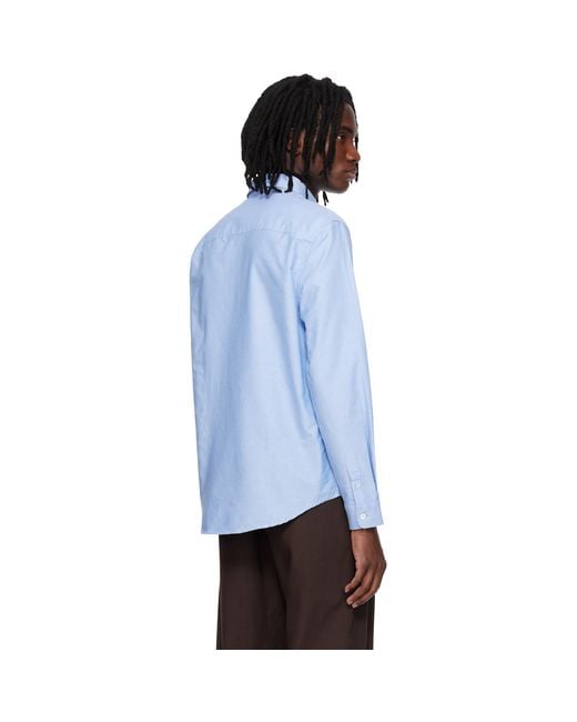 A.P.C. Blue New Greg Shirt for men