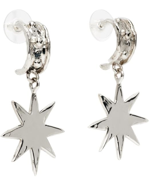 Mondo Mondo Black Big Star Earrings