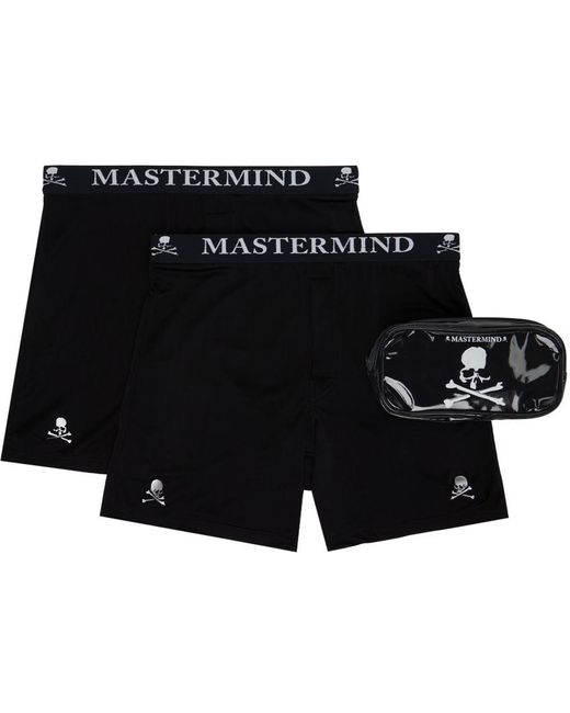 Ensemble de deux boxers noirs MASTERMIND WORLD pour homme en coloris Black