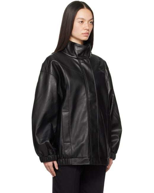 THE GARMENT Black Mumbai Leather Jacket for men