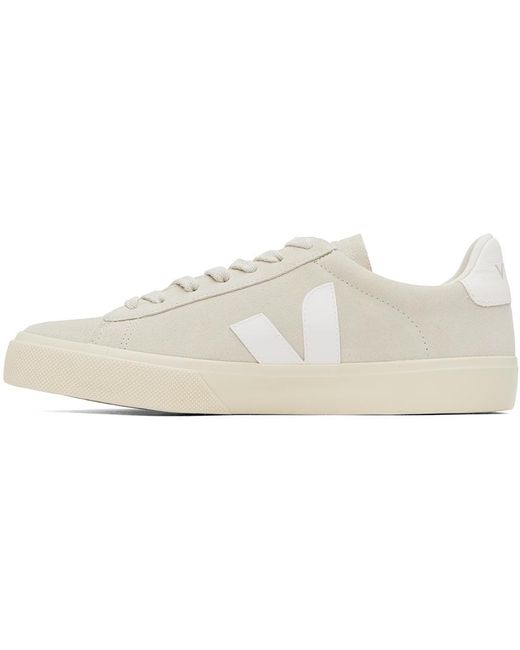 Veja Black Off-white Suede Campo Sneakers for men