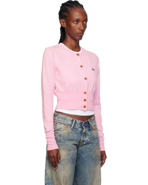Vivienne Westwood ピンク Bea クロップド カーディガン Pink