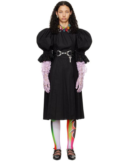 Robe midi henlis kilt noire Chopova Lowena en coloris Black