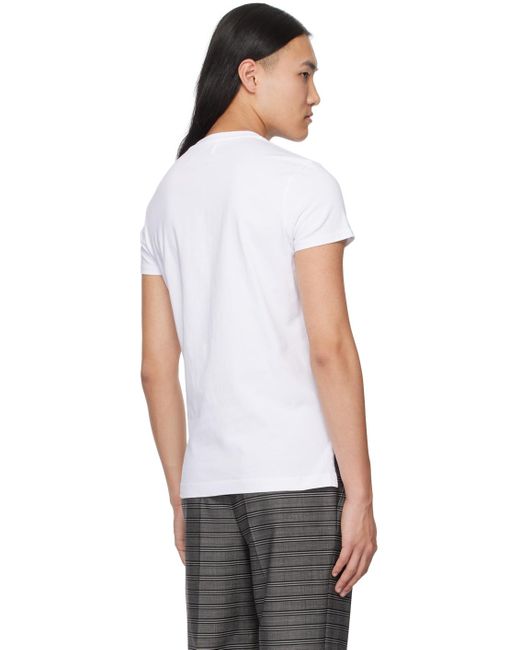 Vivienne Westwood White Orb Peru T-shirt for men