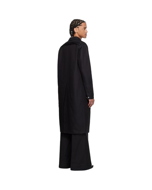 Rick Owens Black Temple Brad Coat for men