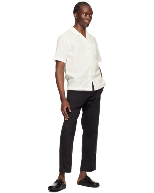 Universal Works Black Fatigue Trousers for men