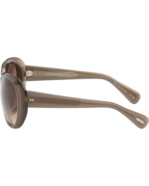 Oliver Peoples Black Taupe Maridan Sunglasses