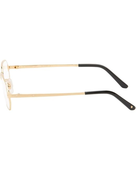 Cartier Black 'Santos De Glasses for men