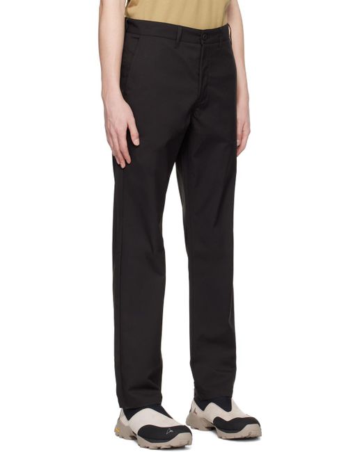 Norse Projects Black Aros Trousers for men