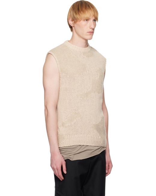 HELIOT EMIL Black Ophiolite Knit Vest for men