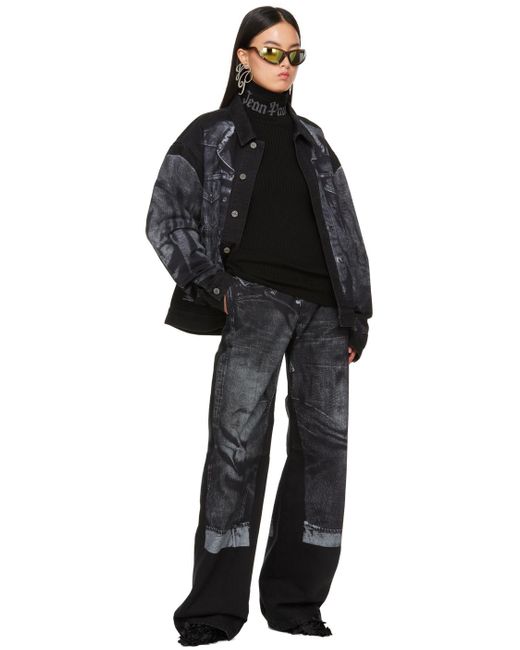 Jean Paul Gaultier トロンプルイユ デニムジャケット Black
