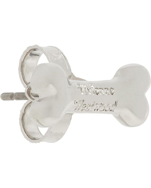Vivienne Westwood Gray Otho Stud Single Earring for men