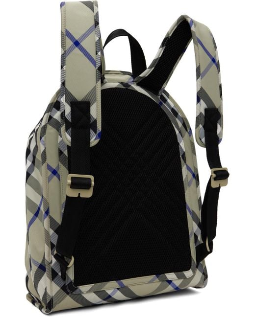 Burberry Gray Shield Backpack for men