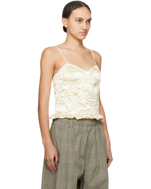 MERYLL ROGGE Multicolor Off- Crinkled Camisole