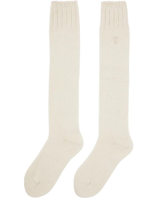 AMI Off-white Ami De Cœur Socks for men