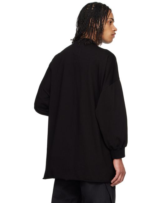 メンズ Rick Owens ブラック Hollywood Tommy Ls スウェットシャツ Black