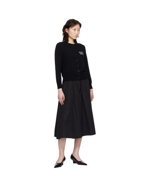 KENZO Black Paris Boke Heart' Cardigan