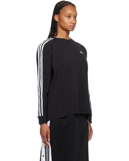 Adidas Originals 3-stripes 長袖tシャツ Black