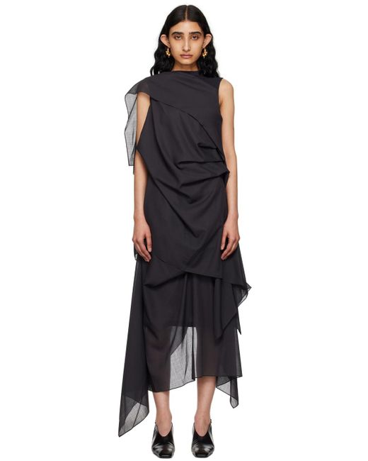 Issey Miyake Black Over The Body Blouse